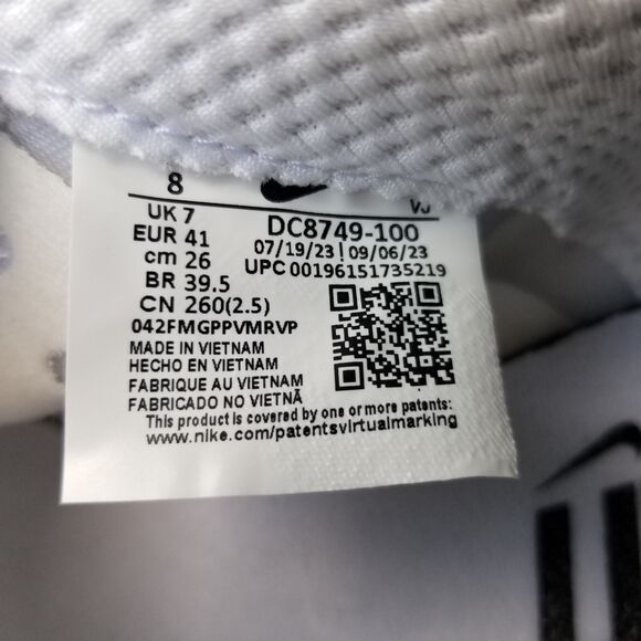 Nike Rival Cleats Track & Field Multi-Event Spikes Mens Size 8 White DC8749-100 - Picture 6 of 8